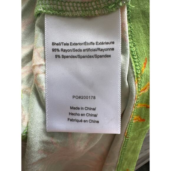 ModCloth 90's Suns Lime Green Seaside Vacay V-Neck Midi Slip Dress M NWT - Picture 8 of 10